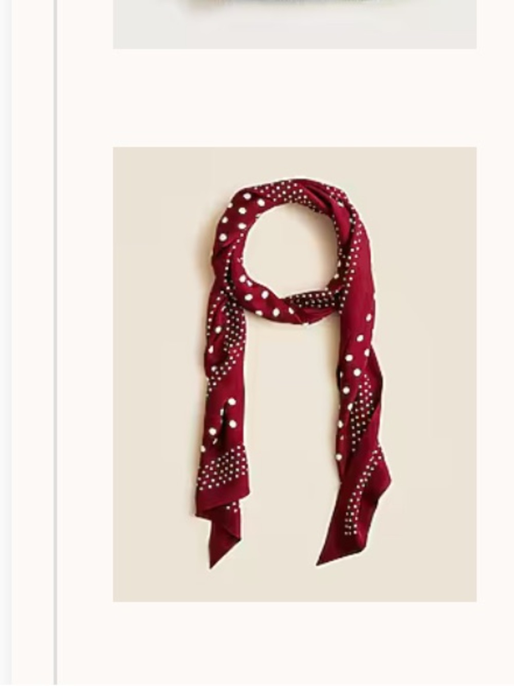 J.Crew Printed Silk Scarf - Picture 2 of 3